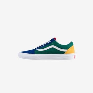 Vans Mens Old Skool - Shoes Blue/Green/Yellow Size 7 men / Women 8.5